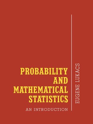 cover image of Probability and Mathematical Statistics